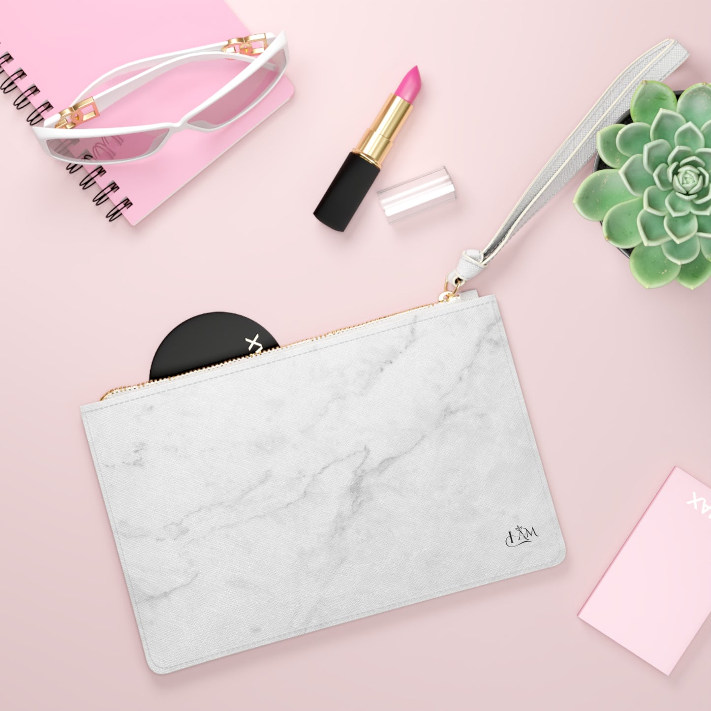 Marble Glow Clutch