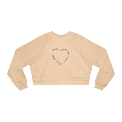Heart of Strength Cropped Fleece Pullover