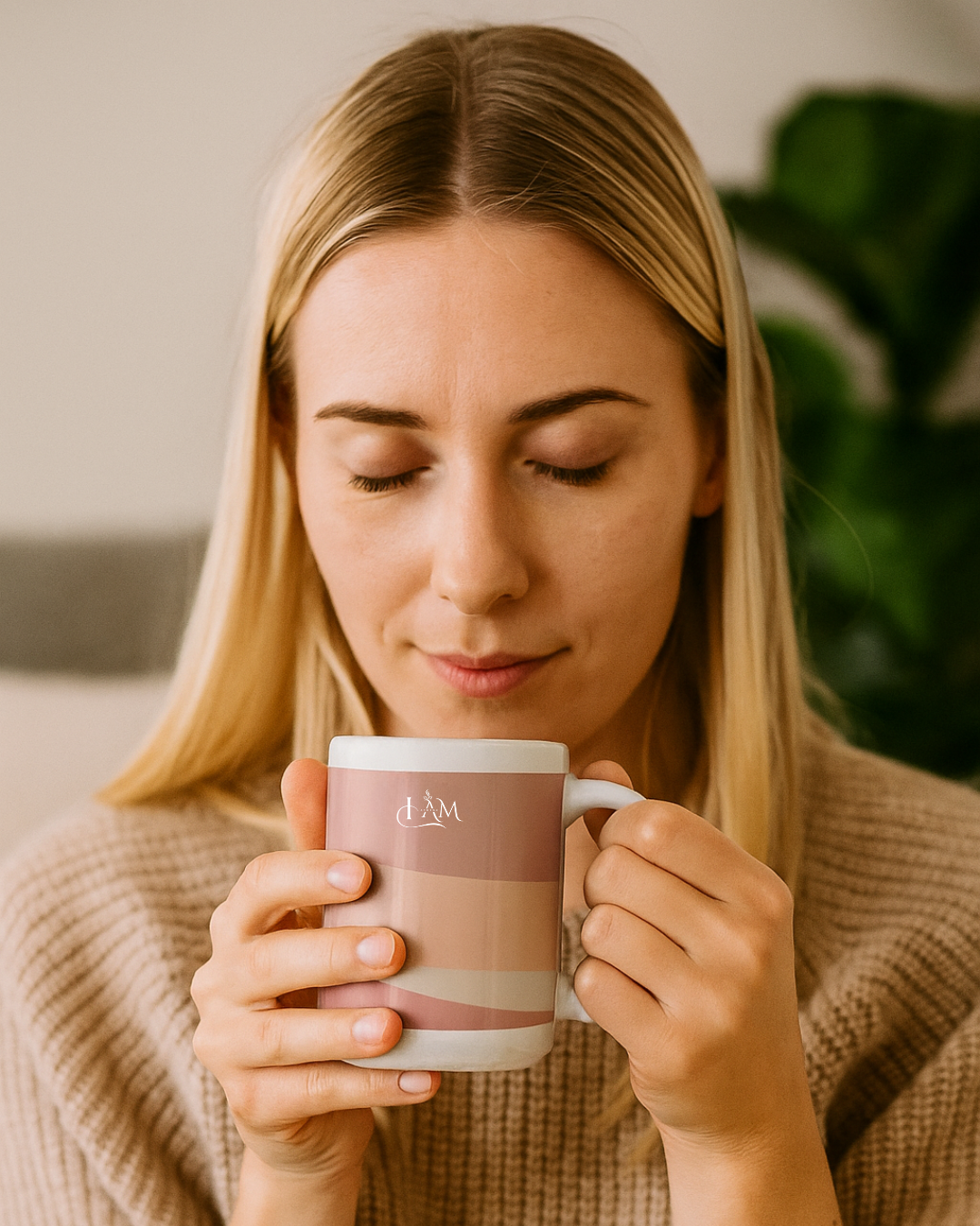 Stylish Ceramic Mug - Modern Abstract Design for Coffee Lovers