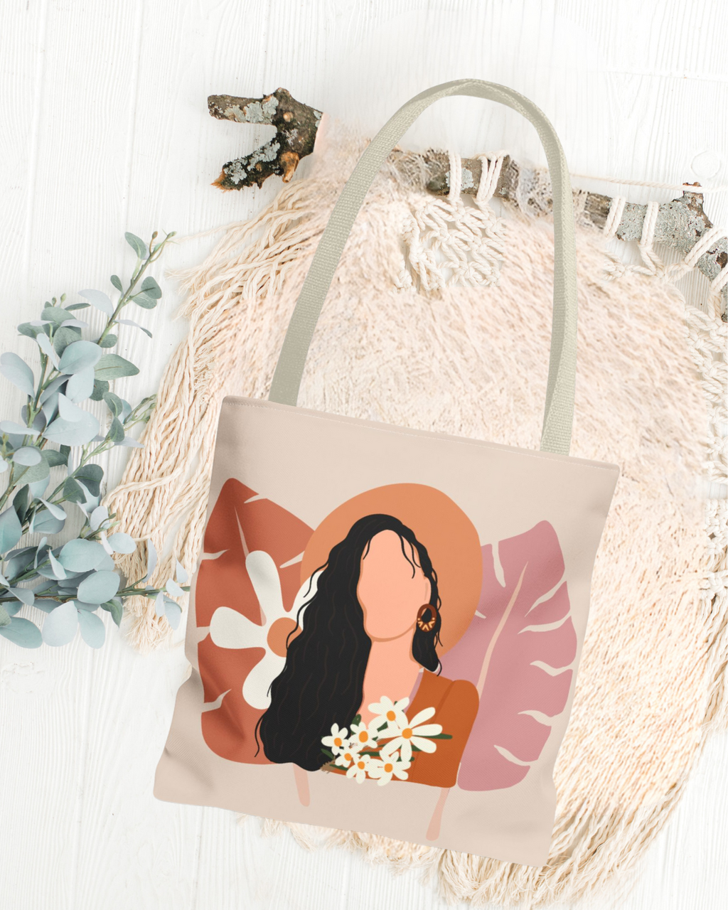 Boho Tote Bag - I AM ATHENA